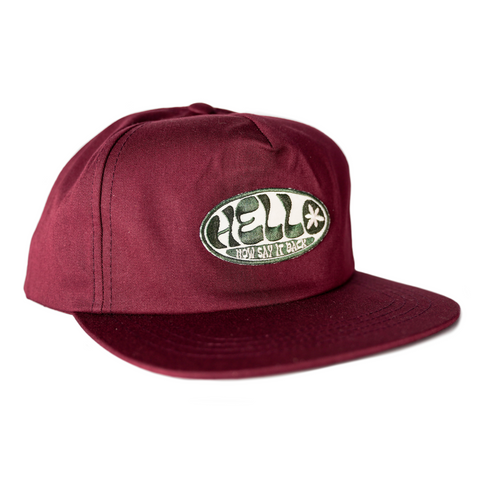 Hello Cap - Maroon